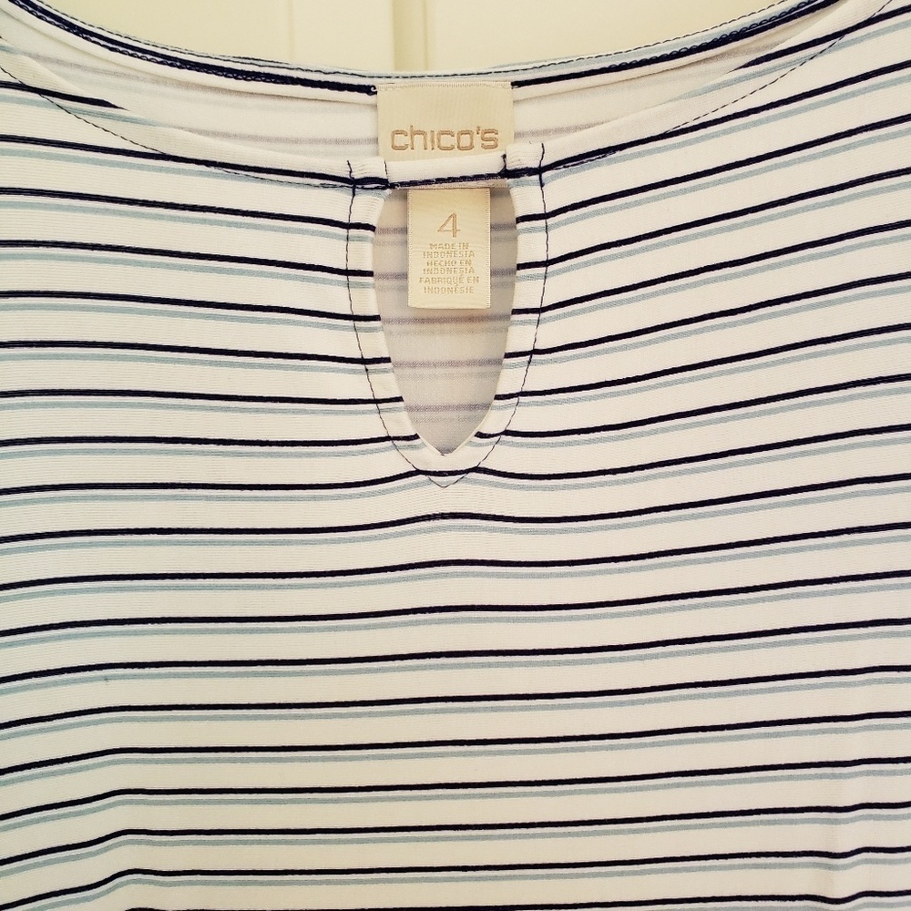 # Chicos sz 4 (XXL) knit casual dress w/cute print - Picture 2 of 5